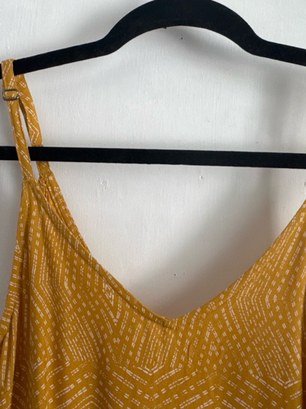 RVCA Mustard Yellow Printed Mini Dress - Picture 3 of 5